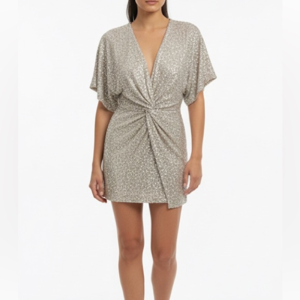 Zara gold Sequin Mini Dress
